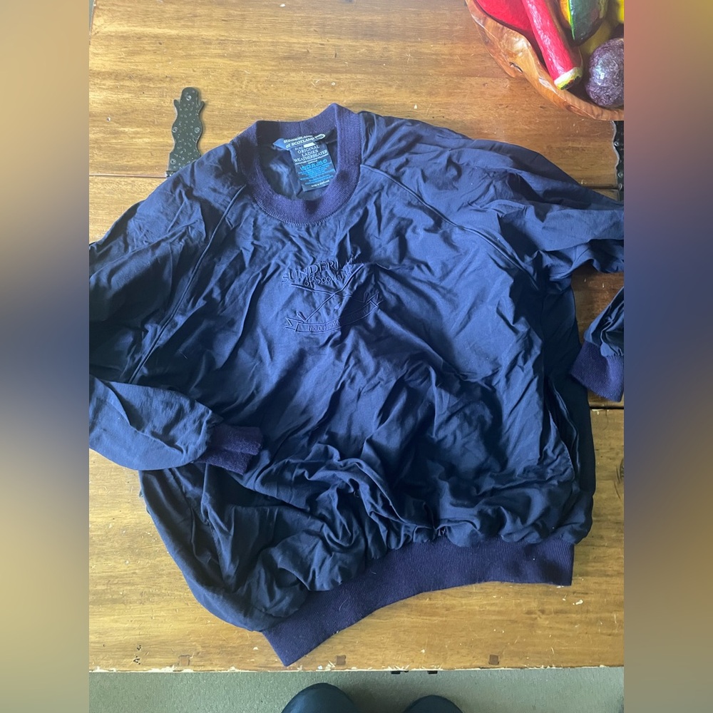 Vtg Sunderland of Scotland Weatherbeater Pullover Rain Windbreaker Golf Large L